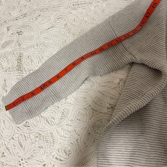 OAK + FORT Ribbed Knit Sweater Grey - Size S - Picture 9 of 11